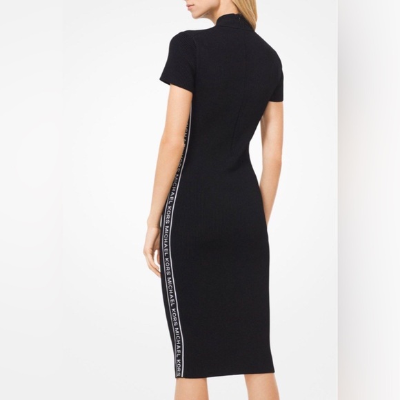 Michael Kors Bodycon Ribbed Tape Dress NWT - Picture 4 of 13